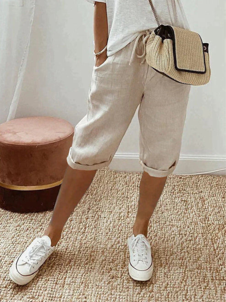 Marigold | Women’s Capri Trousers | Elastic
