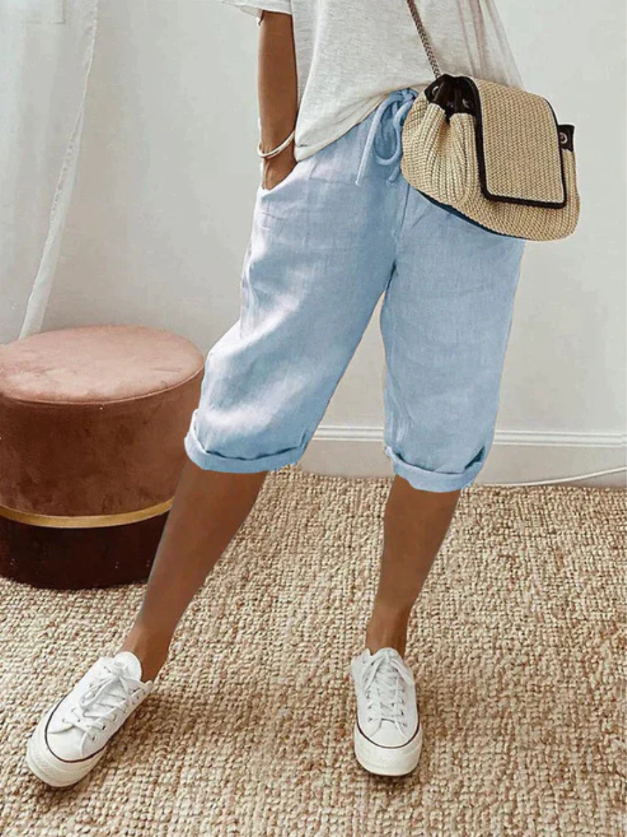 Marigold | Women’s Capri Trousers | Elastic