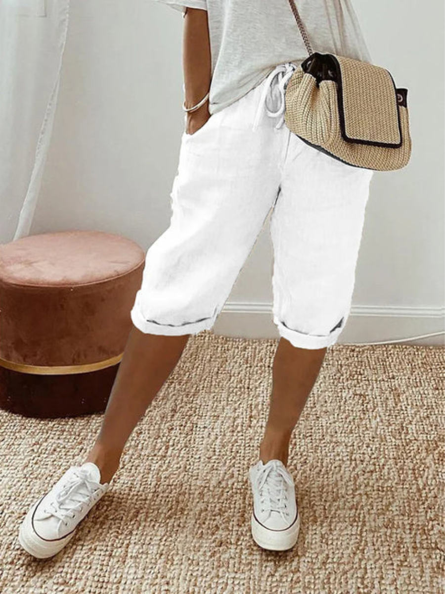 Marigold | Women’s Capri Trousers | Elastic