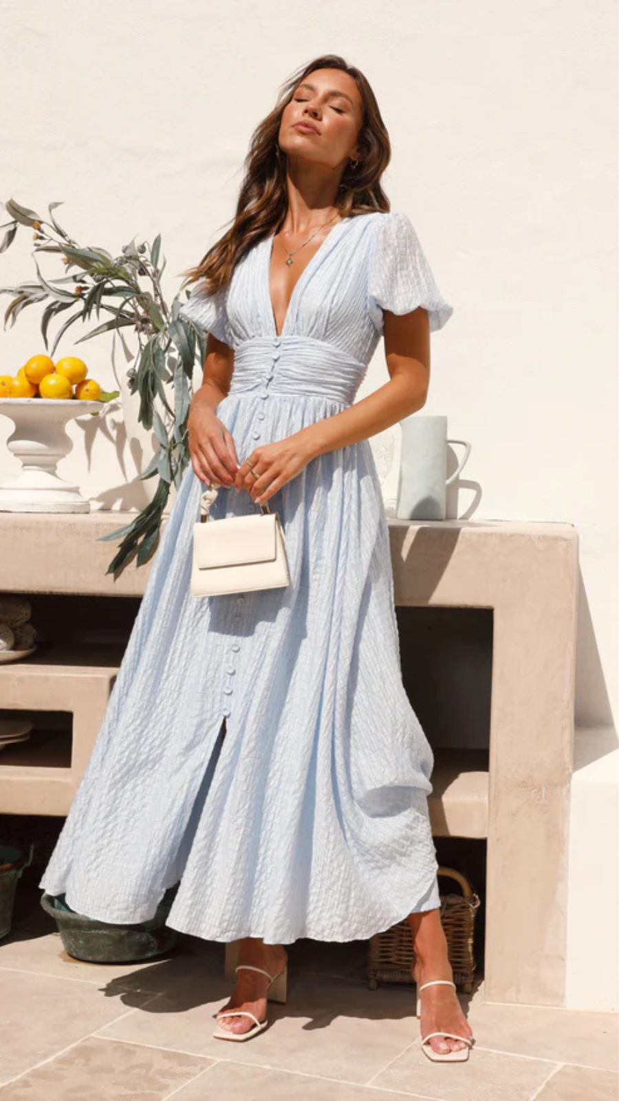 Seraphina | Women’s Flowy Button-Up Dress | Maxi