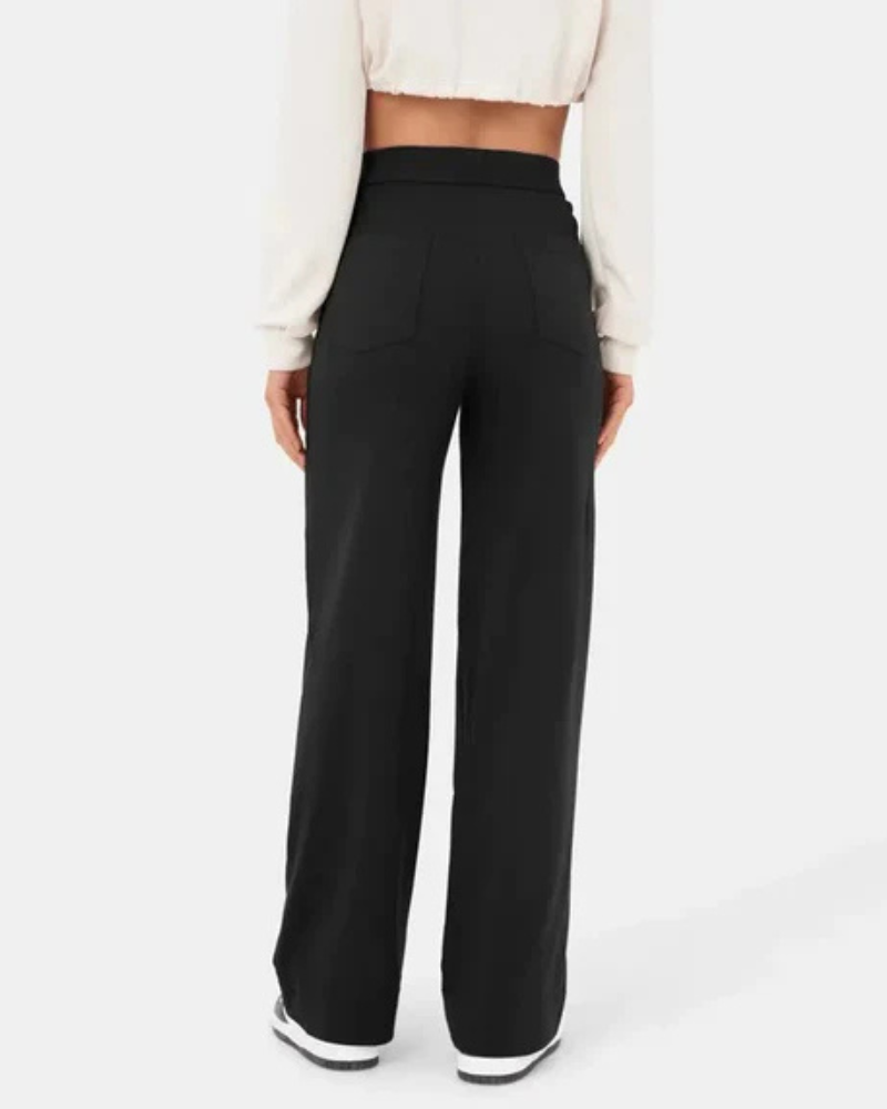Zinnia | Women’s High Waist Trousers | Wide Leg
