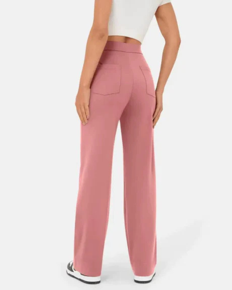 Zinnia | Women’s High Waist Trousers | Wide Leg